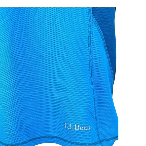 L.L. Bean blue long sleeve midweight shirt women's base layer top size small - Picture 5 of 6